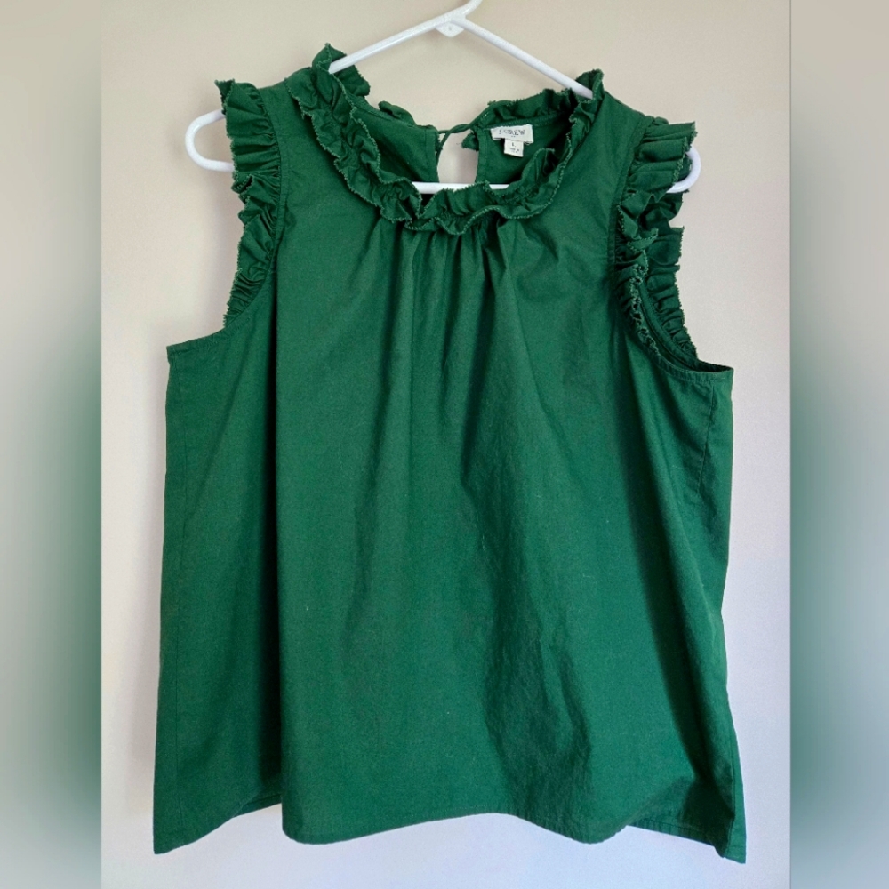 J. Crew Factory ruffle tank